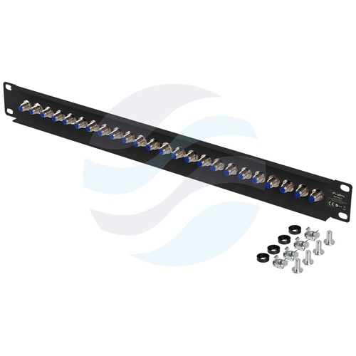 LANBERG PPRF-R624-B Panel pusty 24-port F, rack 19" 1U, czarny 2