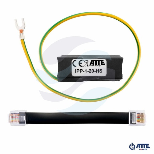 ATTE POWER IPP-1-20-HS Ogranicznik przepięć Gigabit LAN + PoE 2