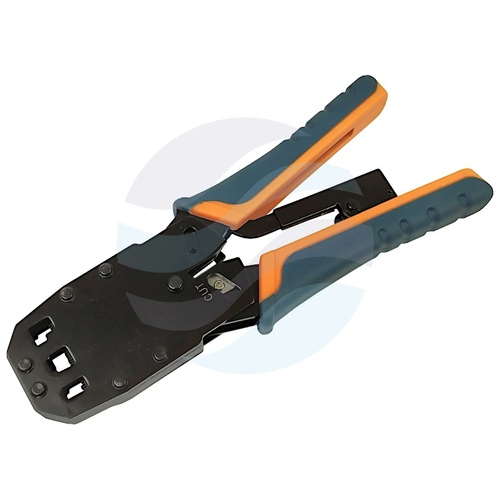 Zaciskarka wtyków modularna 6p/8p, RJ45/RJ12/RJ11 czołowa 2