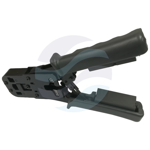 Zaciskarka wtyków modularnych 8p/6p RJ-45/RJ-12/RJ-11 FC-4106 z testerem okablowania 2
