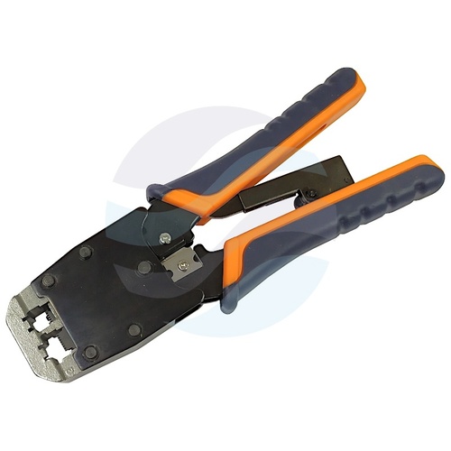 Zaciskarka wtyków modularnych 8p/6p RJ-45/RJ-12/RJ-11 HT-500R z blokadą i ściągaczem 2