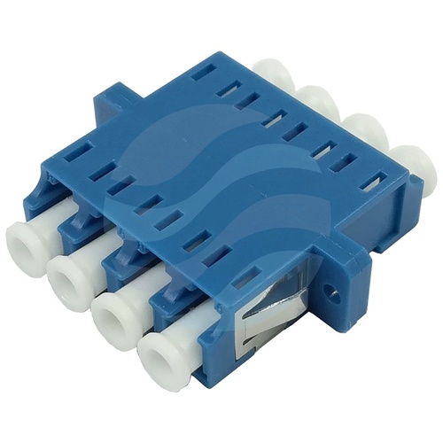 Adapter światłowodowy LC/UPC Quad, niebieski 2