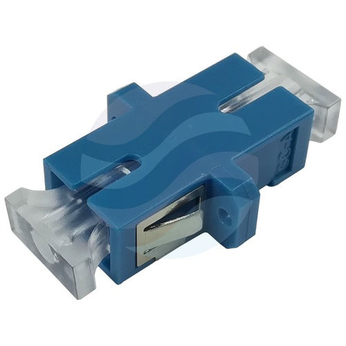 Adapter światłowodowy SC/UPC SM Simplex, niebieski 2