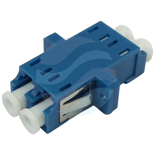 Adapter światłowodowy SM LC/UPC duplex, niebieski 2