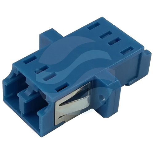 Adapter światłowodowy SM LC/UPC duplex, niebieski 3
