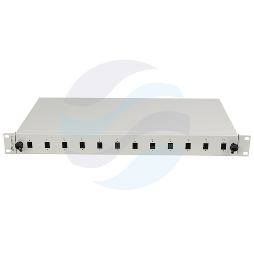 LANBERG Przełącznica światłowodowa 1U 19" wysuwana 12x SC Simplex/ LC Duplex, szara 3