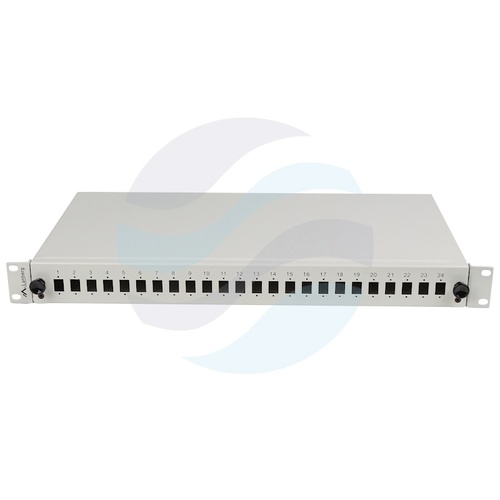 LANBERG Przełącznica światłowodowa 1U 19" wysuwana 24x SC Simplex/ LC Duplex, szara 4