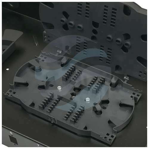 Przełącznica światłowodowa 19" 1U 12x SC Simplex / LC Duplex, czarna 4