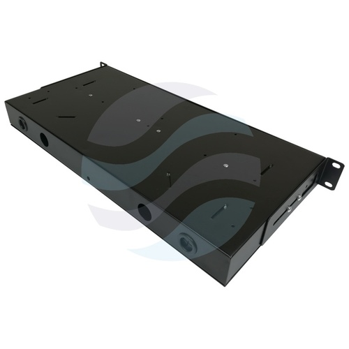 Przełącznica światłowodowa 19" 1U 12x SC Simplex / LC Duplex, czarna 6