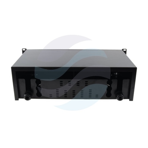 Przełącznica światłowodowa 19" 3U wysuwana 72x SC Duplex / LC Quad, czarna 5