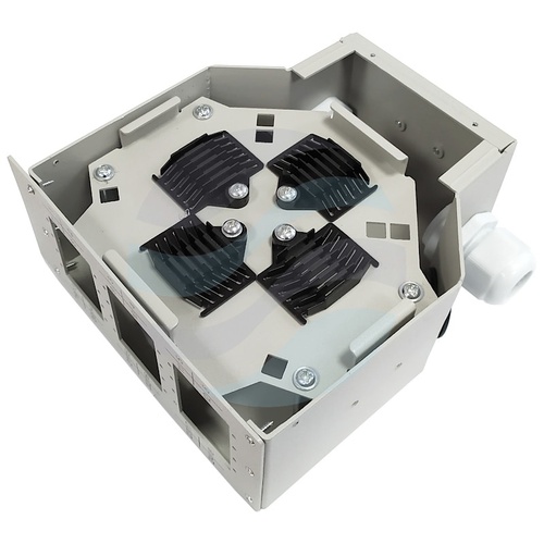 Przełącznica światłowodowa na szynę DIN 12x SC Duplex / LC Quad, szara 4