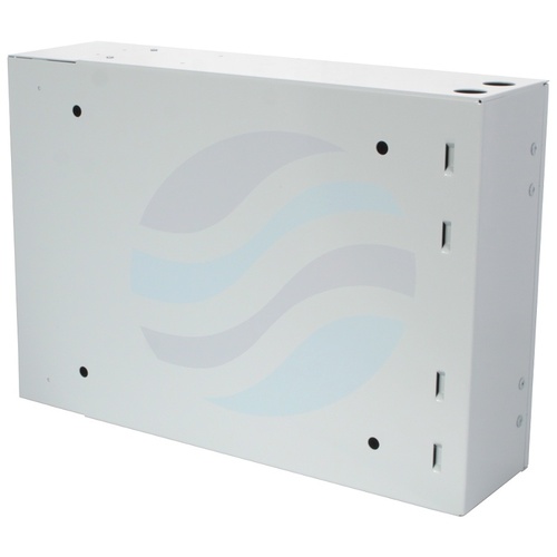 Przełącznica światłowodowa naścienna dwudrzwiowa 24x SC Duplex / LC Quad, szara 3