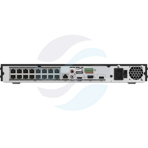 Hikvision DS-7616NXI-K2/16P/VPro Rejestrator NVR 16x kanałów IP max. 12Mpix, 160/160 Mbps, AcuSense, AcuSearch, AcuSeek, 1x HDMI 4K, 1x VGA, 2x SATA max. 32TB, LAN 1x Gbit + 16 portowy switch PoE 200W 802.3af/at, alarm 4/1, audio 1/1, Guanlan AI 2