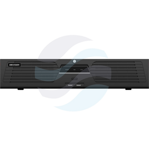 Hikvision DS-9632NXI-I8/VPro Rejestrator NVR 32x kanały IP max. 32Mpx, 384/256 Mbps, AcuSense, AcuSearch, AcuSeek, 2x HDMI (1x4K), 2x VGA, 8x SATA max. 160TB, 1x eSATA, 2x Gbit, RAID, alarm 16/9, audio 1/2, Guanlan AI 3