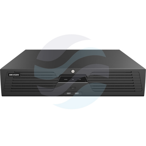 Hikvision DS-9632NXI-I8/VPro Rejestrator NVR 32x kanały IP max. 32Mpx, 384/256 Mbps, AcuSense, AcuSearch, AcuSeek, 2x HDMI (1x4K), 2x VGA, 8x SATA max. 160TB, 1x eSATA, 2x Gbit, RAID, alarm 16/9, audio 1/2, Guanlan AI 5