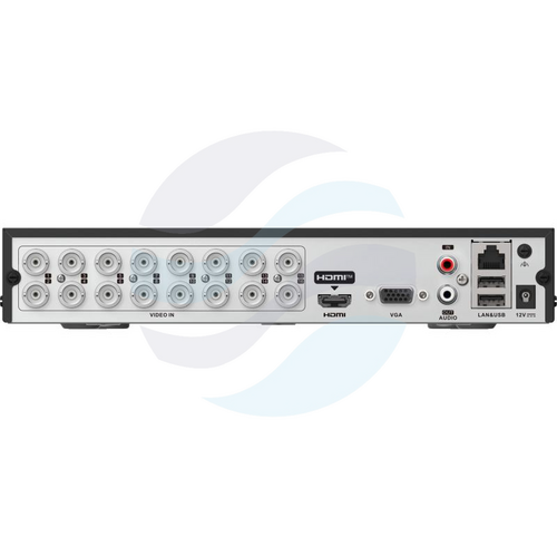 Hikvision iDS-7216HQHI-M1/T Rejestrator hybrydowy 16x HDTVI/HDCVI/AHD/CVBS/IP + 2x IP/8x IP do 6Mpix, AccuSense, 1x HDMI 4K, 1x VGA, audio 1/1, 1x SATA 10TB, H.265 Pro+, AI 2
