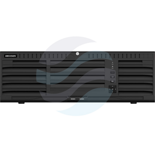 Hikvision DS-9664NXI-I16/VPro Rejestrator NVR 64x kanały IP max. 32Mpx, 384/256 Mbps, AcuSense, AcuSearch, AcuSeek, 2x HDMI (1x4K), 2x VGA, 16x SATA max. 320TB, 1x eSATA, 2x Gbit, RAID, alarm 16/9, audio 1/2, Guanlan AI 3