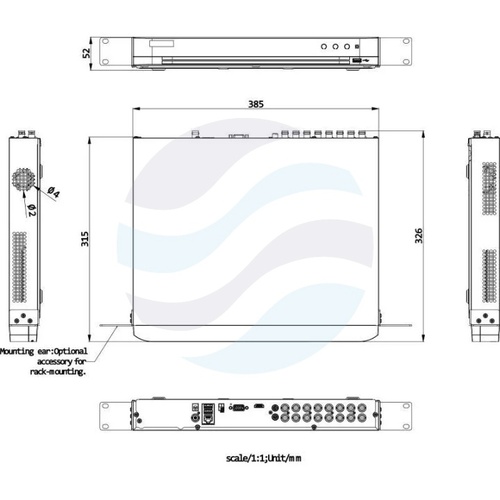 Hikvision iDS-7232HQHI-M2/XT Rejestrator 32x HDTVI/HDCVI/AHD/CVBS/IP + 8xIP, AccuSense, 1xHDMI (4K), 1x VGA, 1x CVBS, 2x SATA, H.265Pro+, AI 2