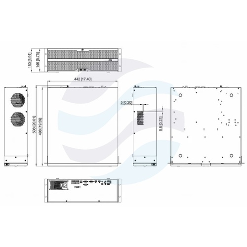 Hikvision iDS-9632NXI-P16 Rejestrator NVR 32x kanały IP max. 32Mpix, 320/400 Mbps, DeepinMind Pro, Guanlan AI, AcuSeek, AcuSearch, 2x HDMI (1x8K), 2x VGA, 1x BNC, 16x SATA max. 320TB, eSATA, RAID, 2x Gbit, alarm 16/9, AI 2