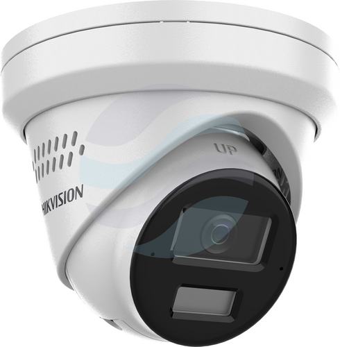 Hikvision DS-2CD2383G2-LI2U/SL (2.8mm) Kamera IP 8Mpix kopułkowa 2.8mm, 0.005lux, F1.6, Smart Hybrid Light, WDR 120dB, IR LED / LED biały do 30m, światło stroboskopowe, syrena 110dB, 2x mikrofon, mSD 512GB, IP67, AcuSense AI, biała 2