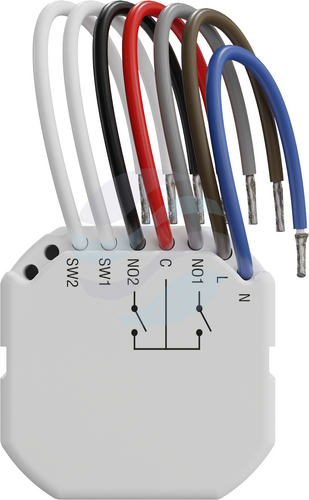 SATEL ASW-210 Bezprzewodowy dwukanałowy sterownik 230V AC, 868MHz, dopuszkowy mini, biały 2