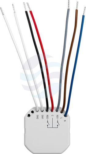 SATEL ASW-210 Bezprzewodowy dwukanałowy sterownik 230V AC, 868MHz, dopuszkowy mini, biały 6