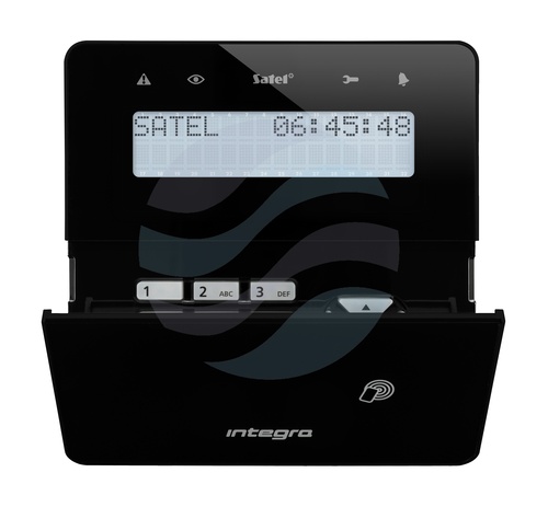 SATEL INT-KLFR-B Manipulator LCD do Integry, z wbudowanym czytnikiem zbliżeniowym, czarny 2