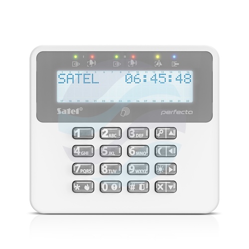 SATEL PRF-LCD-A2 Manipulator bezprzewodowy do central z serii PERFECTA z czytnikiem kart 3