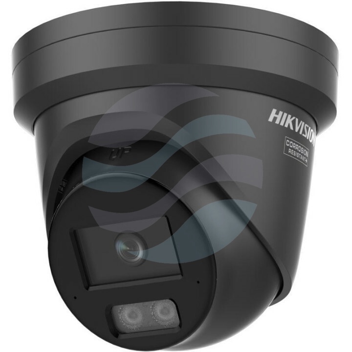 Hikvision DS-2CD2387G3-LIS2UY/SL (2.8mm) (BLACK) (PL) Kamera IP 8Mpix kopułkowa 2.8mm, Smart Light, IP67, WDR 120dB, IR/LED do 30m, 2x mikrofon, głośnik, H.265+, czarna 1