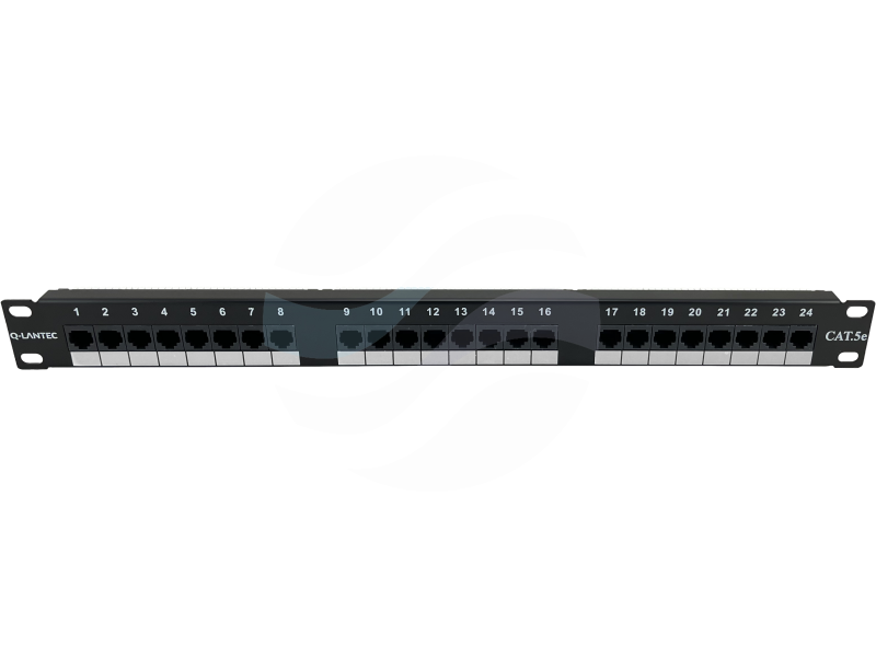 Q-LANTEC Patchpanel 1U 19" UTP 24-porty kat.5e LSA 1