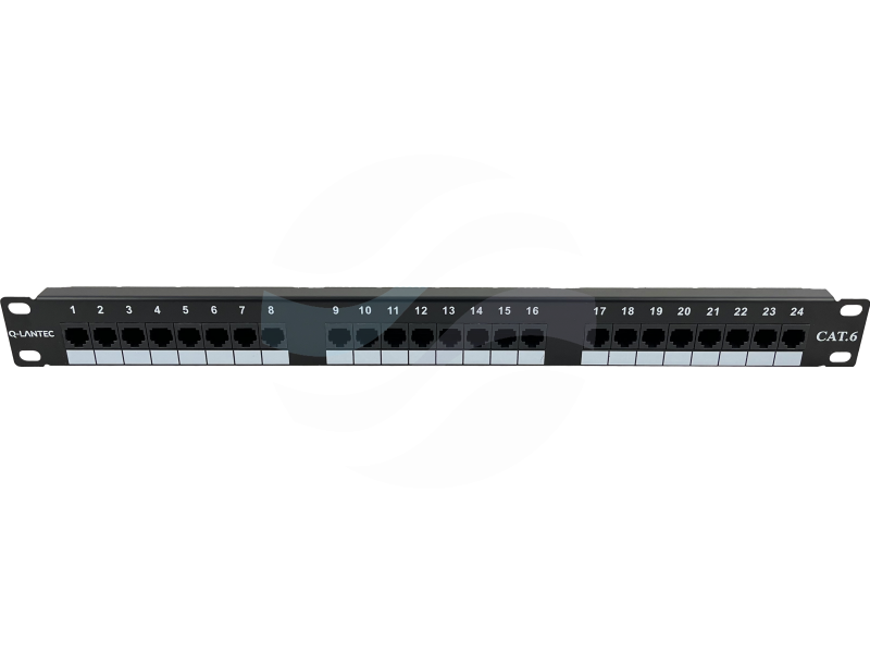 Q-LANTEC Patchpanel 1U 19" UTP 24-porty kat.6 LSA 1