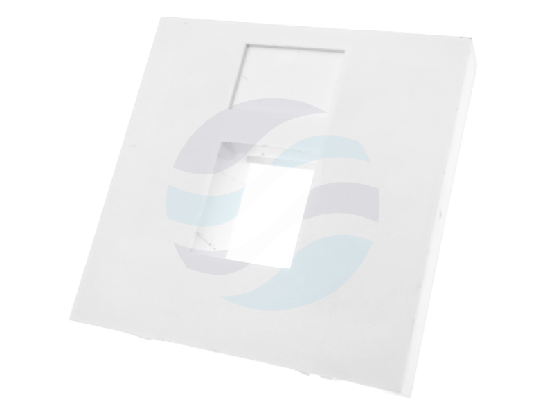ALANTEC Adapter 45x45 1xRJ45, płaski, biały 1