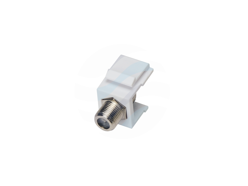 ALANTEC Adapter keystone ze złączem F, biały 1