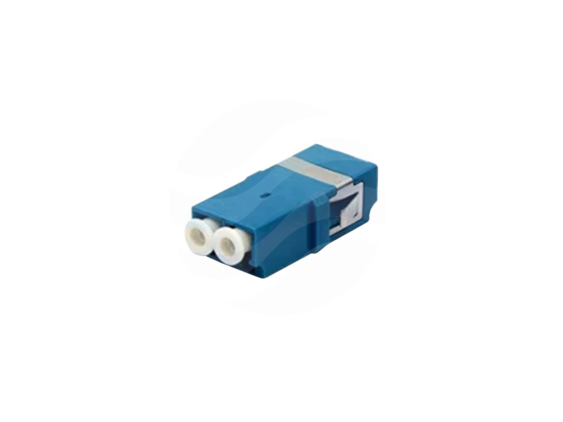 ALANTEC Adapter światłowodowy bezkołnierzowy SM LC/UPC duplex, niebieski 1