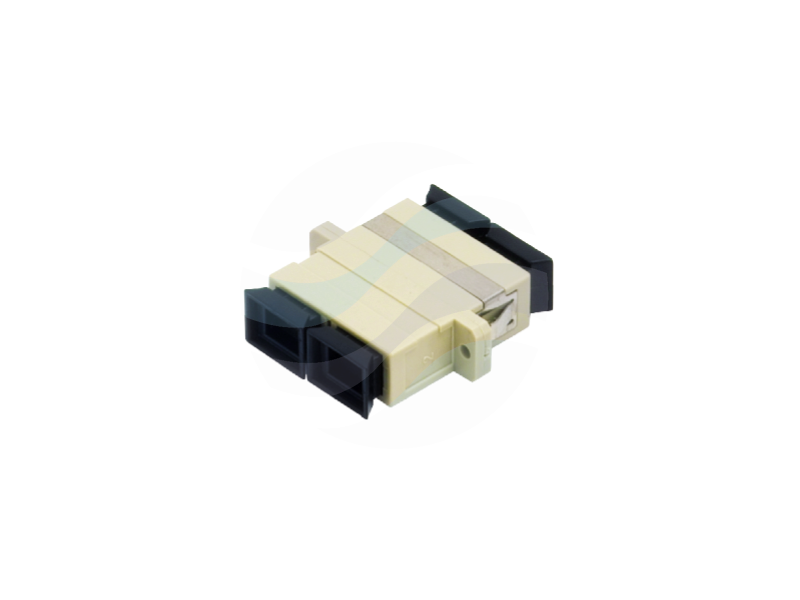 ALANTEC Adapter światłowodowy MM OM2 SC/UPC, duplex, beżowy 1