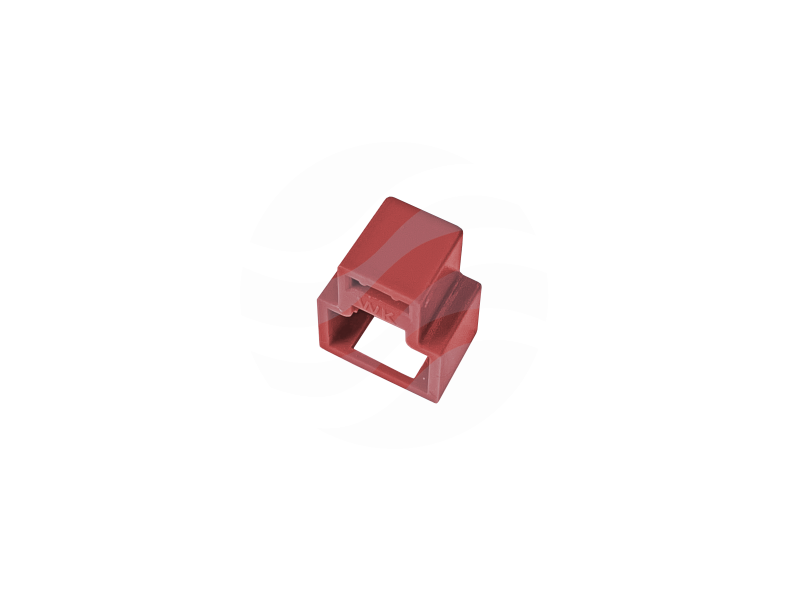 ALANTEC Blokada wtyku RJ45 przed nieautoryzowanym wypięciem, czerwona (opak. 24 szt. + klucz) 1