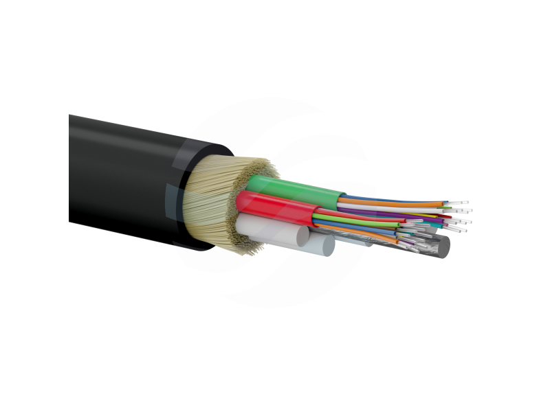 ALANTEC Kabel światłowodowy OM2 uniwersalny A-DQ(ZN)B2Y MM 16J 50/125, klasa Fca, 4000N, PE, czarny 1