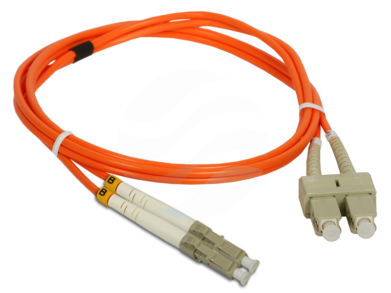 ALANTEC Patchcord MM OM2 LC-SC duplex 50/125 1.0m, pomarańczowy 1