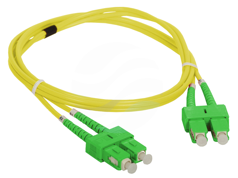 ALANTEC Patchcord SM SC/APC-SC/APC duplex 9/125 1.0m, żółty 1