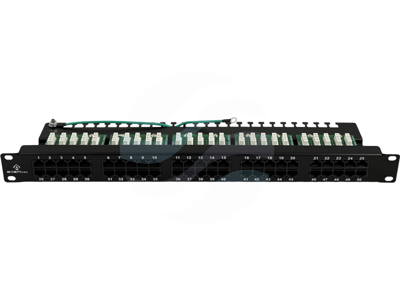ALANTEC Patchpanel ISDN 50-port kat.3 LSA rack 19" 1U z półką 1