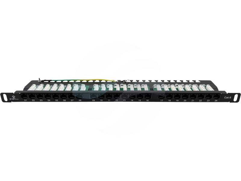 ALANTEC Patchpanel OPTIMUM UTP kat.6 24-porty LSA rack 19" 0.5U 1