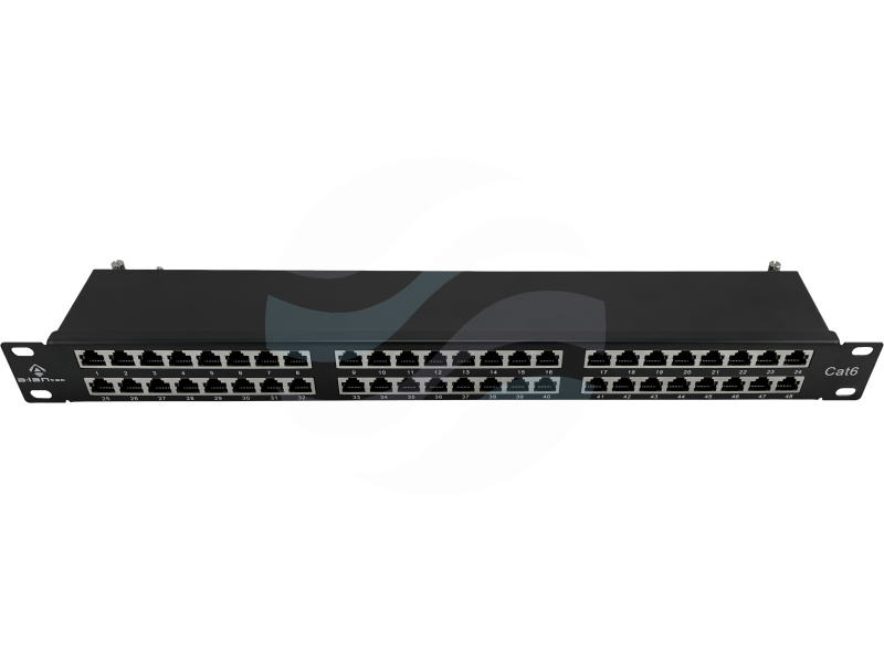 ALANTEC Patchpanel STP 48-port kat.6 rack 19" 1U z półką 1