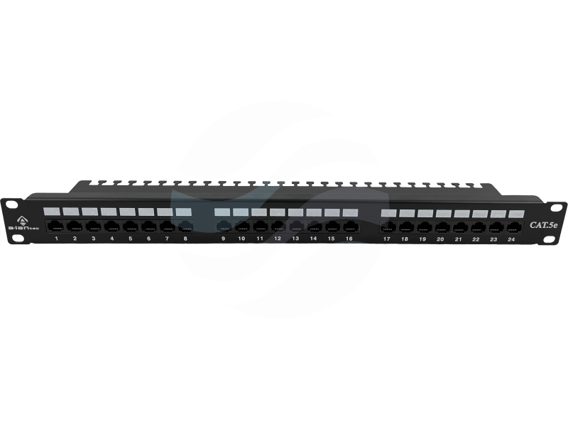 ALANTEC Patchpanel UTP 24-port kat.5e rack 19" 1U z półką 1