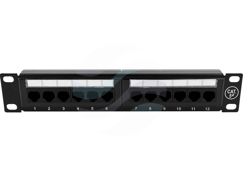 ALANTEC Patchpanel UTP kat.5e 12-portów LSA rack 10" 1U 1