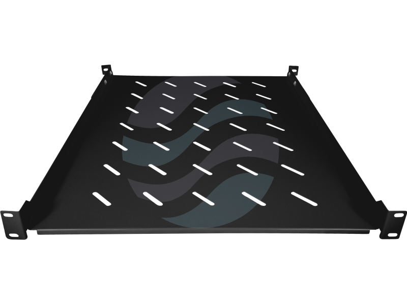 ALANTEC Półka stała 19" 1U głęb. 550mm, 4 punkty mocowania, czarna 1