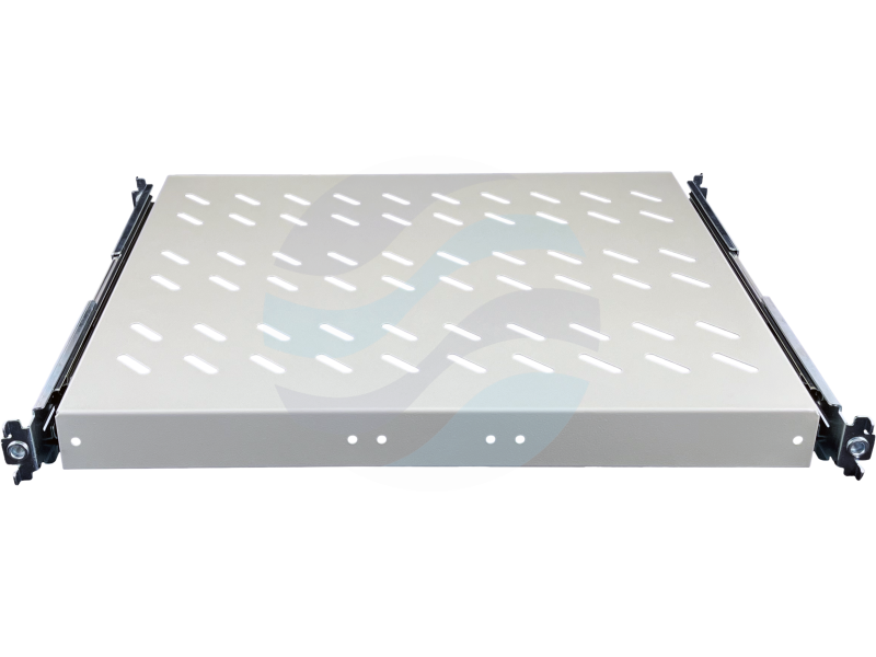 ALANTEC Półka wysuwana 19" 1U głęb. 570mm, 4 punkty mocowania, szara 1