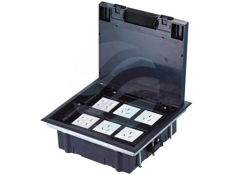 ALANTEC Puszka podłogowa (floorbox) 6M, 6x (45x45), plastik 1