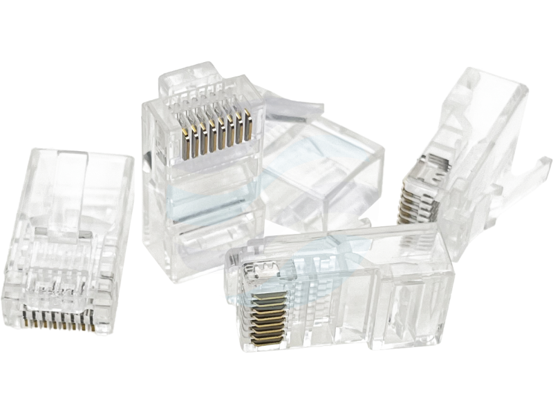 ALANTEC Wtyk RJ45 przelotowy 8p/8c kat.5e UTP drut, opak. 100szt. 1