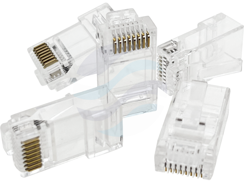 ALANTEC Wtyk RJ45 przelotowy 8p/8c kat.6 UTP drut, opak. 100szt. 1