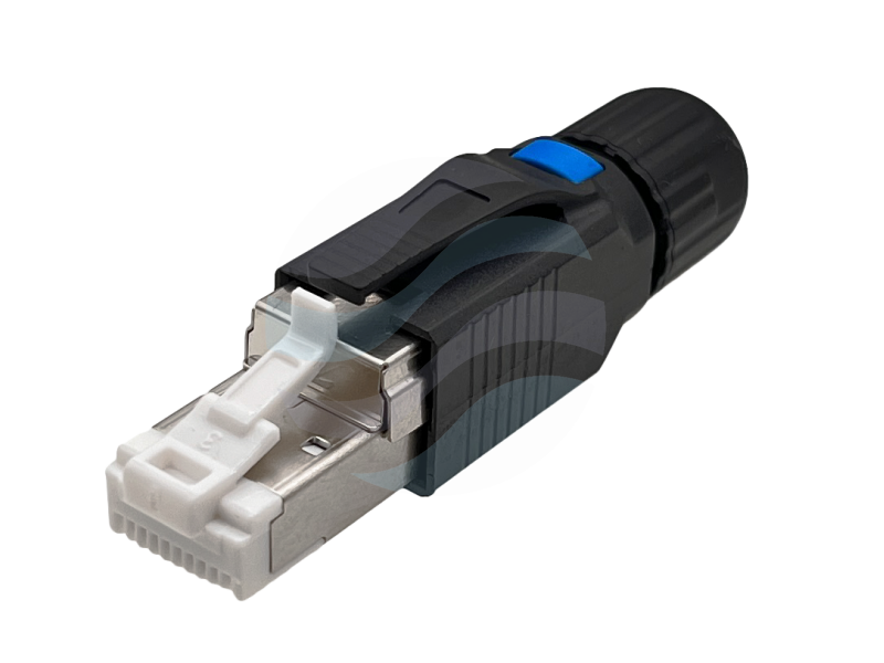 ALANTEC Wtyk RJ45 STP kat.6A 10G PoE+, beznarzędziowy, drut 22-24AWG 1